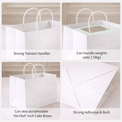 13x8x9' Inch Paper Bag - Half Kg Cake Bag