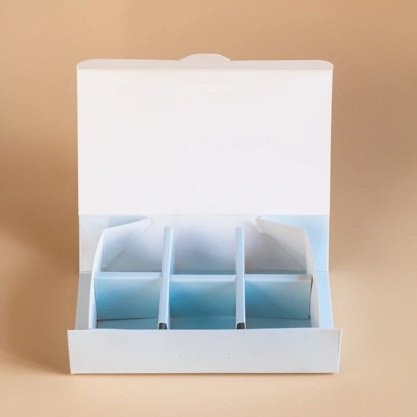 Arched Chocolate Box For 6 - Zenith Blue