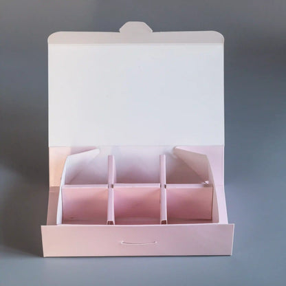 Arched Chocolate Box For 6 - Lush Pink