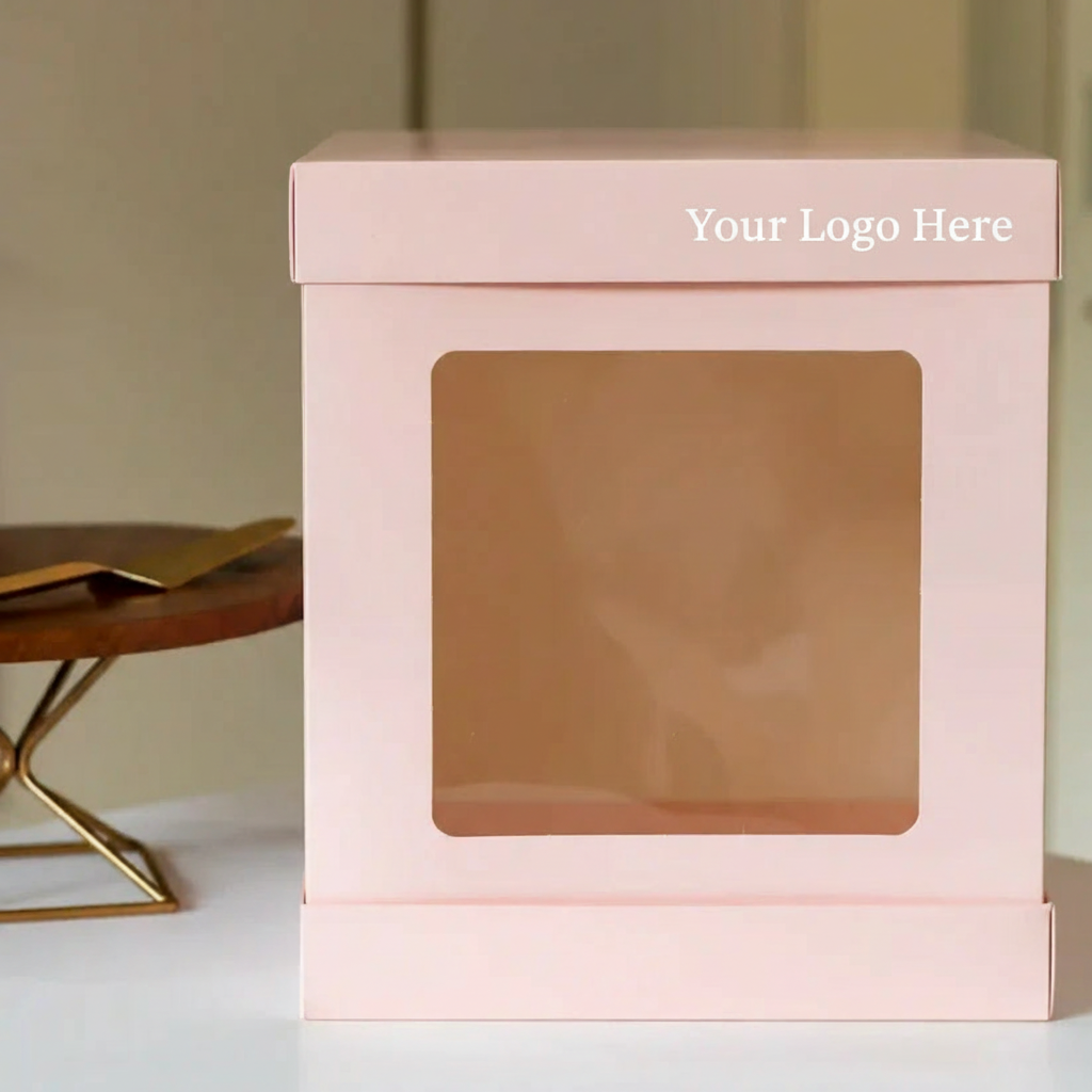12x12x14 Inch Tall Cake Box - Lush Pink