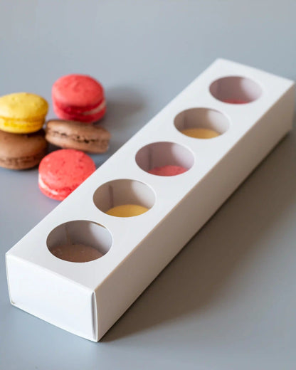 Macaron Box For 5 - Ivory