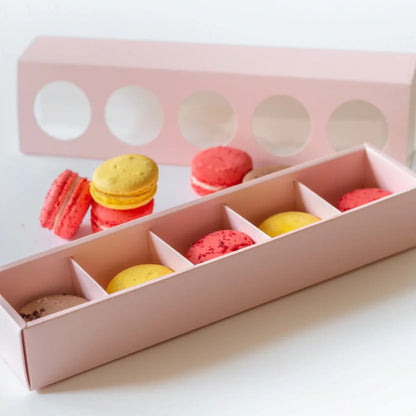 Macaron Box For 5 - Lush Pink