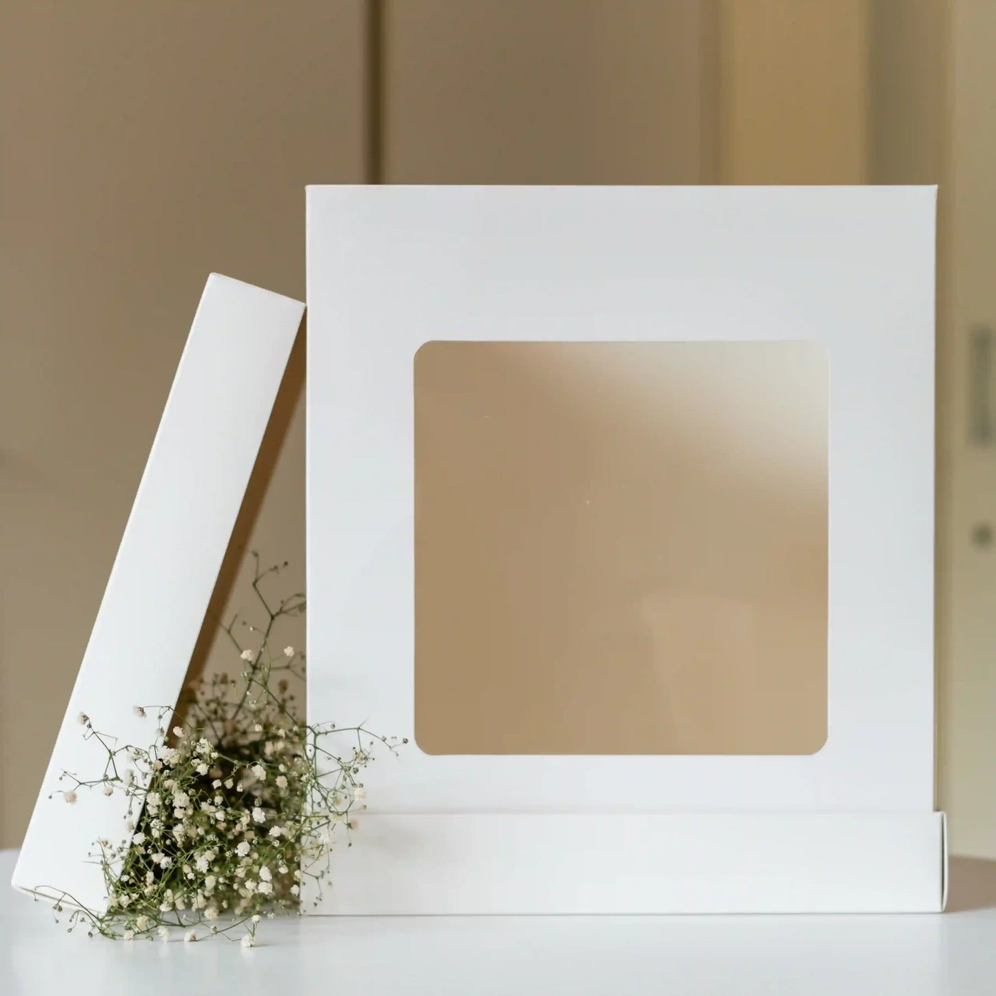 12x12x14 Inch Tall Cake Box - Ivory