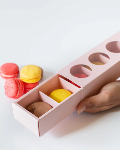 Macaron Box For 5 - Lush Pink