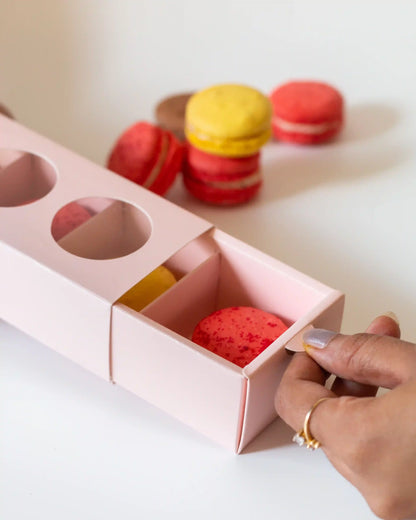 Macaron Box For 5 - Lush Pink