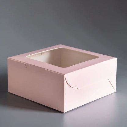 Cupcake Box For 4 - Lush Pink