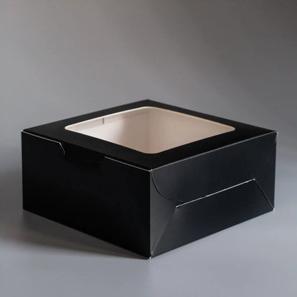 Cupcake Box For 4 - Matt Black