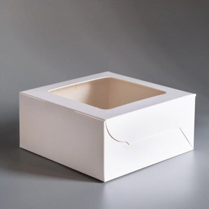 Cupcake Box For 4 - Ivory