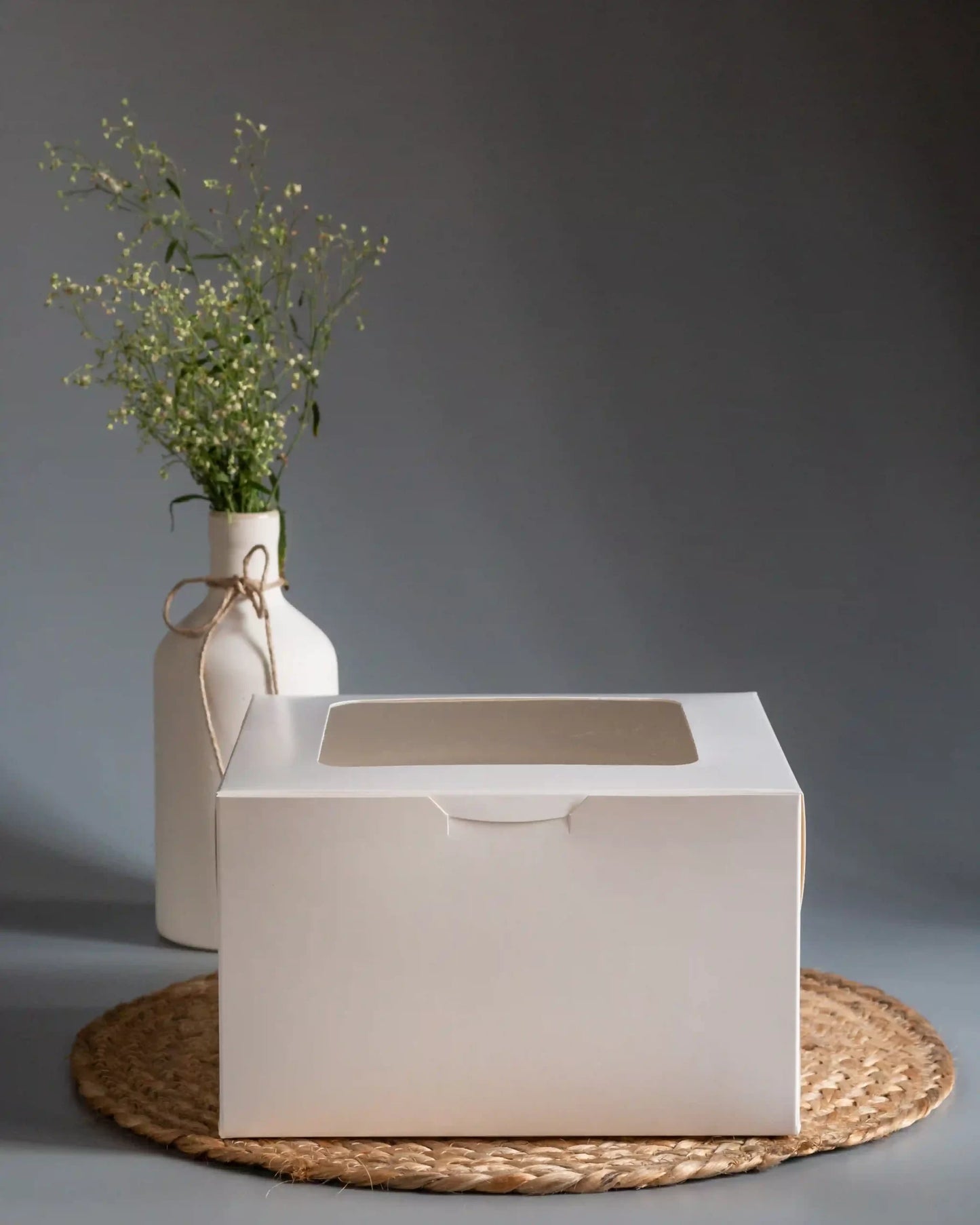 Half Kg Cake Box (1/2 Kg) - Ivory