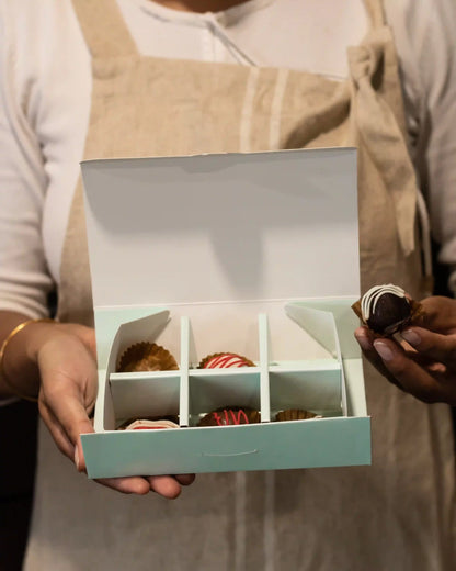 Arched Chocolate Box For 6 - Mint Green