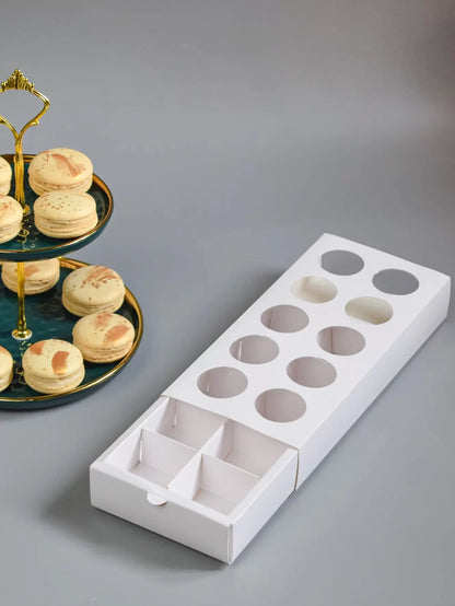 Macaron Box For 10 - Ivory