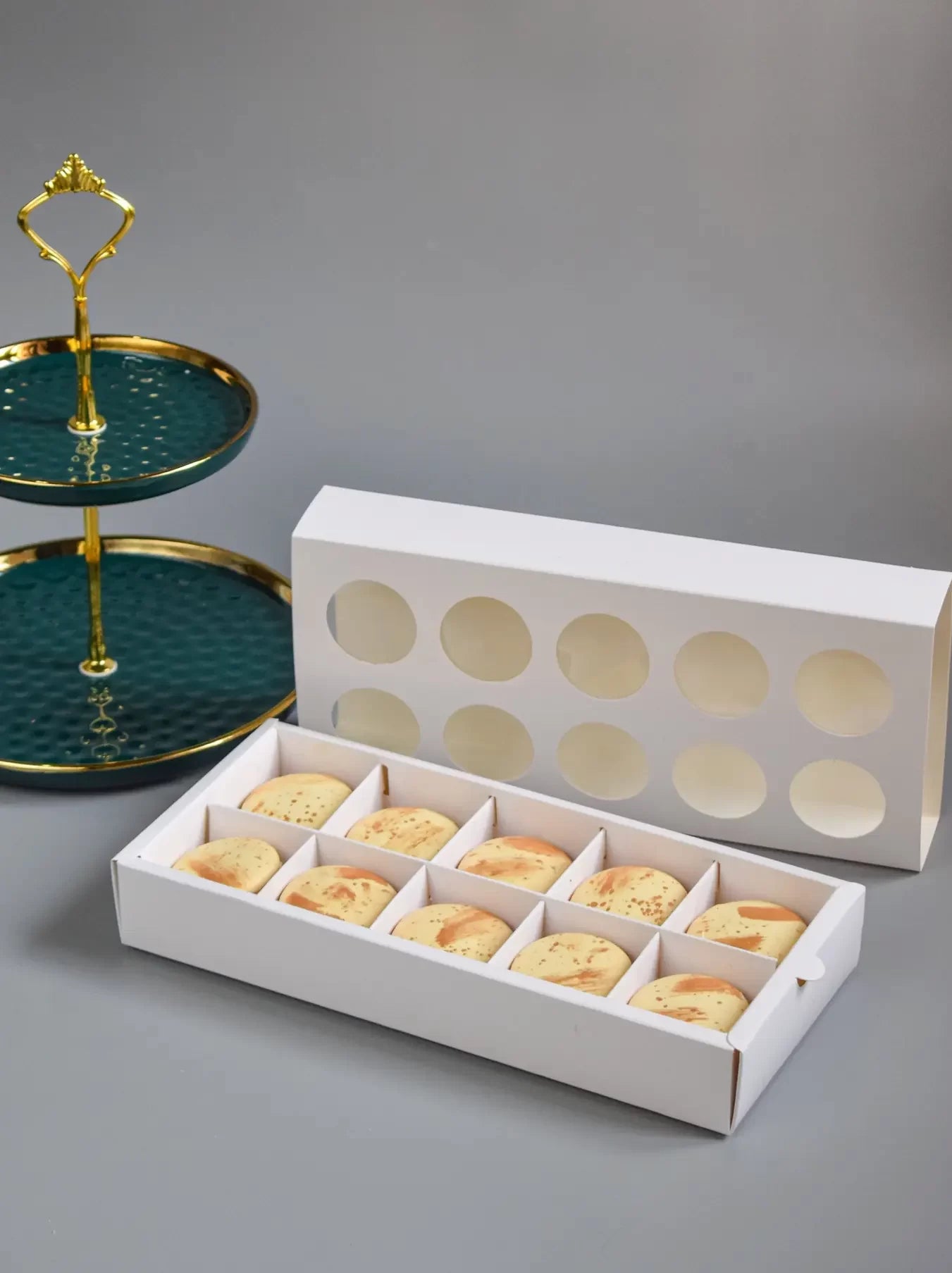 Macaron Box For 10 - Ivory