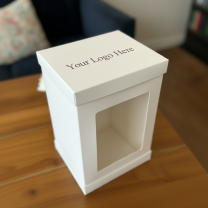 12x12x20 Inch Tall Cake Box - Ivory