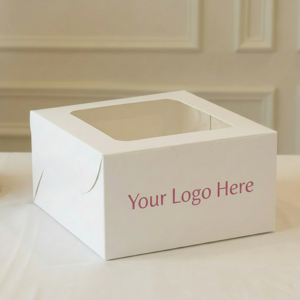 Half Kg Cake Box (1/2 Kg) - Ivory