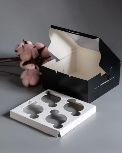 4 Cupcake Box- THE ELITE BOX COMPANY